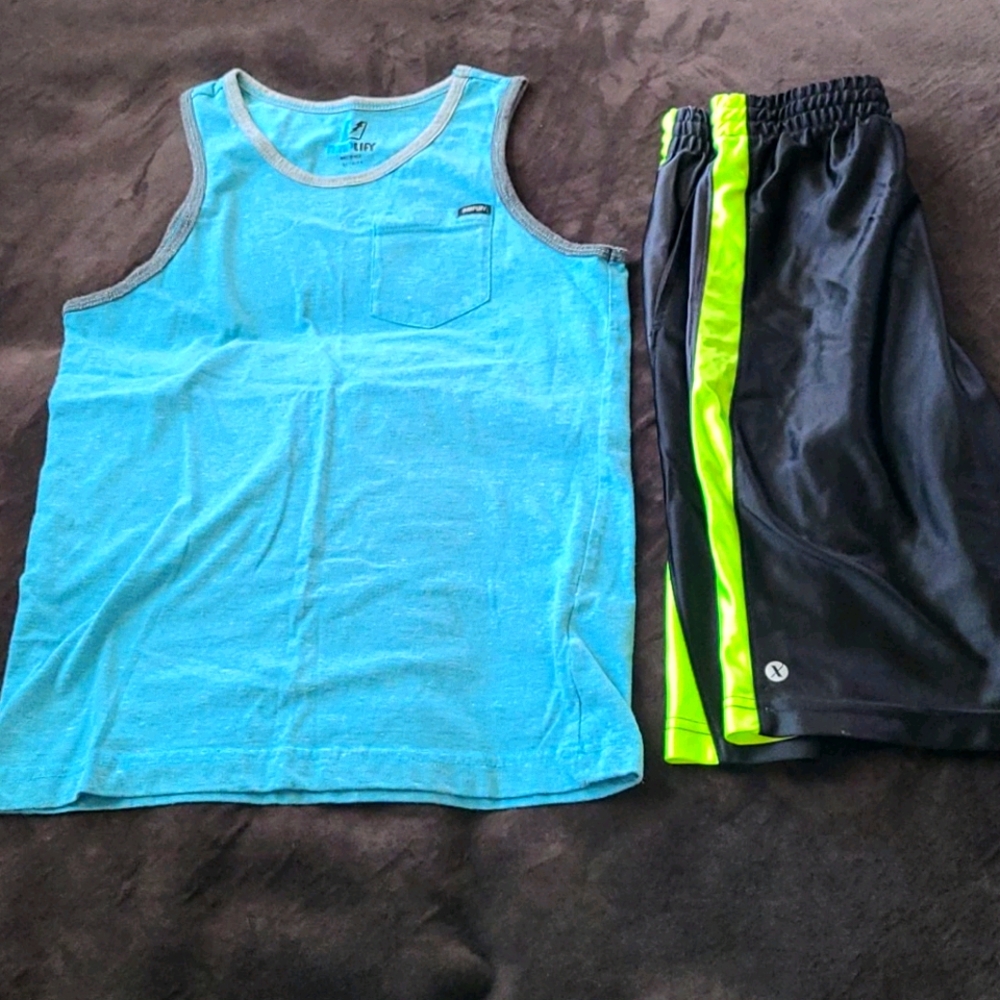 Xersion Boys Shorts Black N Boys Amplify Tank Top